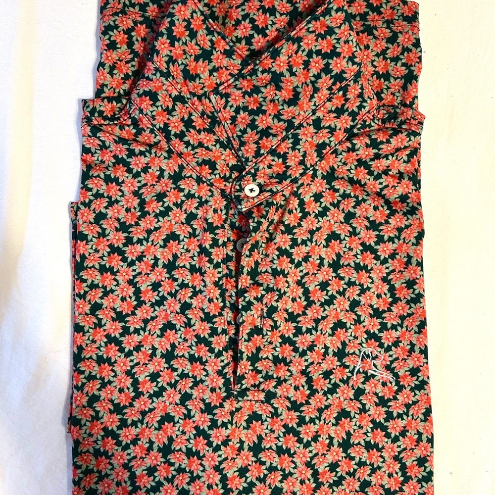 Rhoback “The Poinsettia” Polo Medium